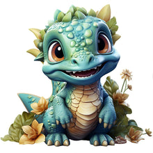 Load image into Gallery viewer, Diamond Painting - Full Round - little dinosaur (30*30CM)
