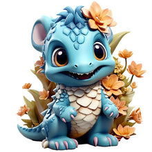 Load image into Gallery viewer, Diamond Painting - Full Round - little dinosaur (30*30CM)
