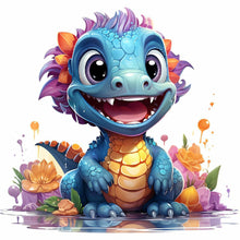 Load image into Gallery viewer, Diamond Painting - Full Round - little dinosaur (30*30CM)
