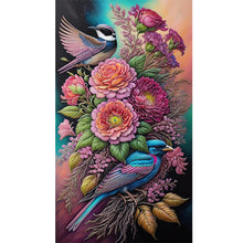 Load image into Gallery viewer, Diamond Painting - Full Round - flowers and birds (40*70CM)
