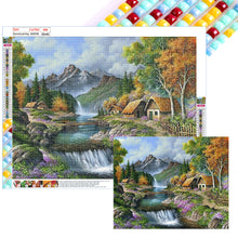 Load image into Gallery viewer, Diamond Painting - Full Square - forest waterfall (50*40CM)
