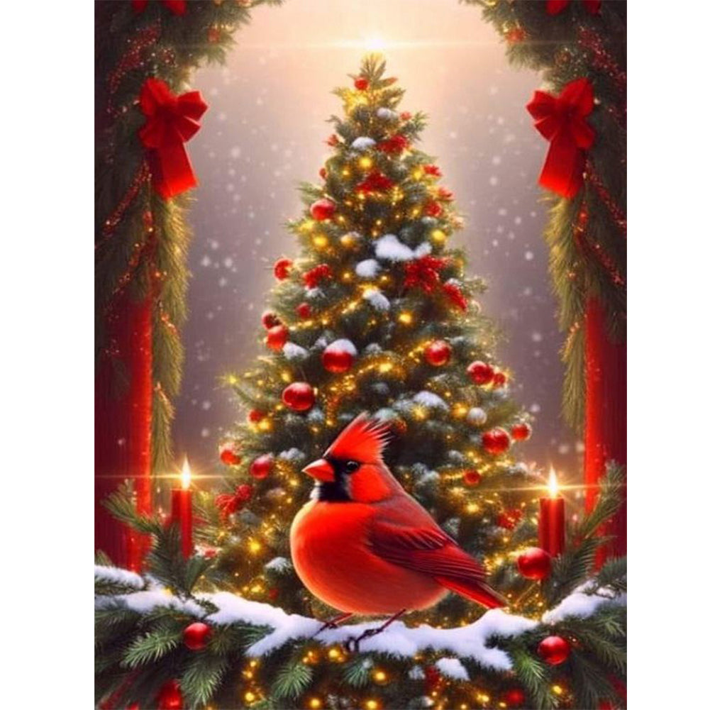 Diamond Painting - Full Round - Christmas cardinal (30*40CM)