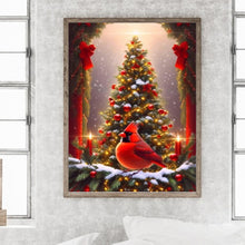 Load image into Gallery viewer, Diamond Painting - Full Round - Christmas cardinal (30*40CM)
