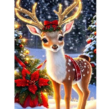 Load image into Gallery viewer, Diamond Painting - Full Round - Christmas deer (30*40CM)
