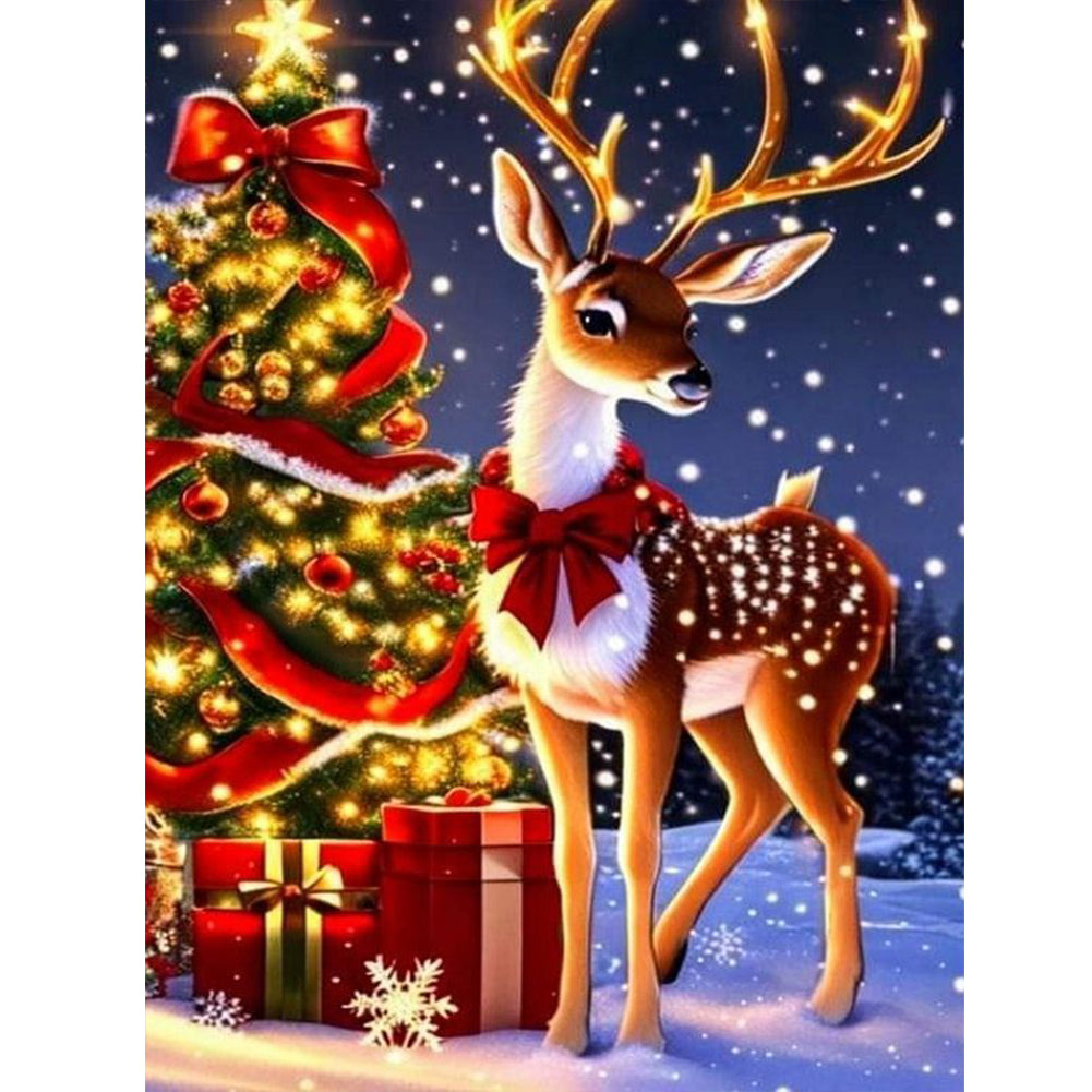 Diamond Painting - Full Round - Christmas deer (30*40CM)