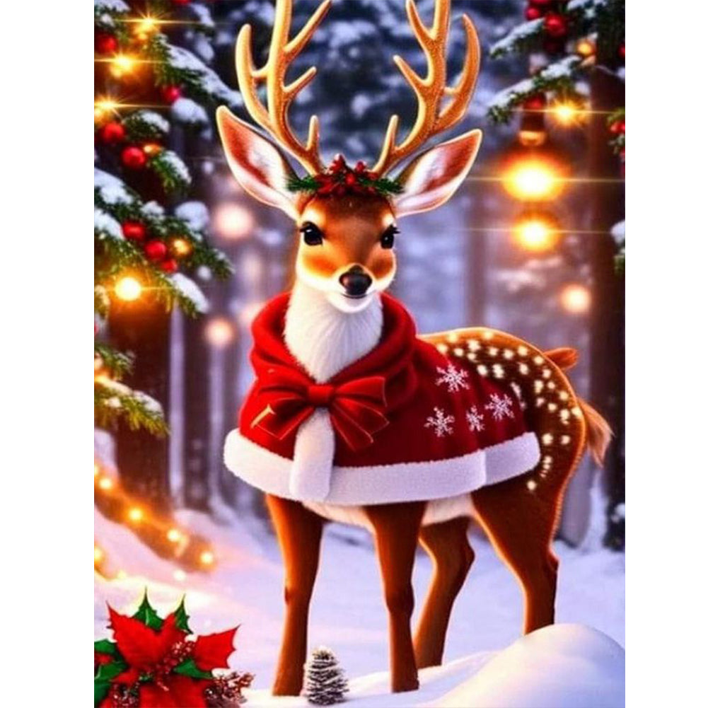 Diamond Painting - Full Round - Christmas deer (30*40CM)