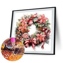 Load image into Gallery viewer, Diamond Painting - Full Round - Christmas wreath (30*30CM)

