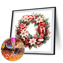 Load image into Gallery viewer, Diamond Painting - Full Round - Christmas wreath (30*30CM)
