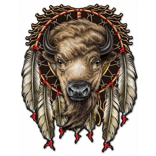 Diamond Painting - Full Round - Indian Animal Dream Catcher (30*40CM)