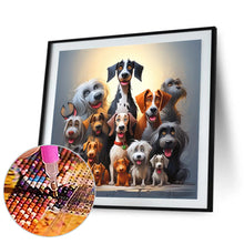 Load image into Gallery viewer, Diamond Painting - Full Round - a group of puppies (40*40CM)
