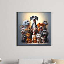 Load image into Gallery viewer, Diamond Painting - Full Round - a group of puppies (40*40CM)
