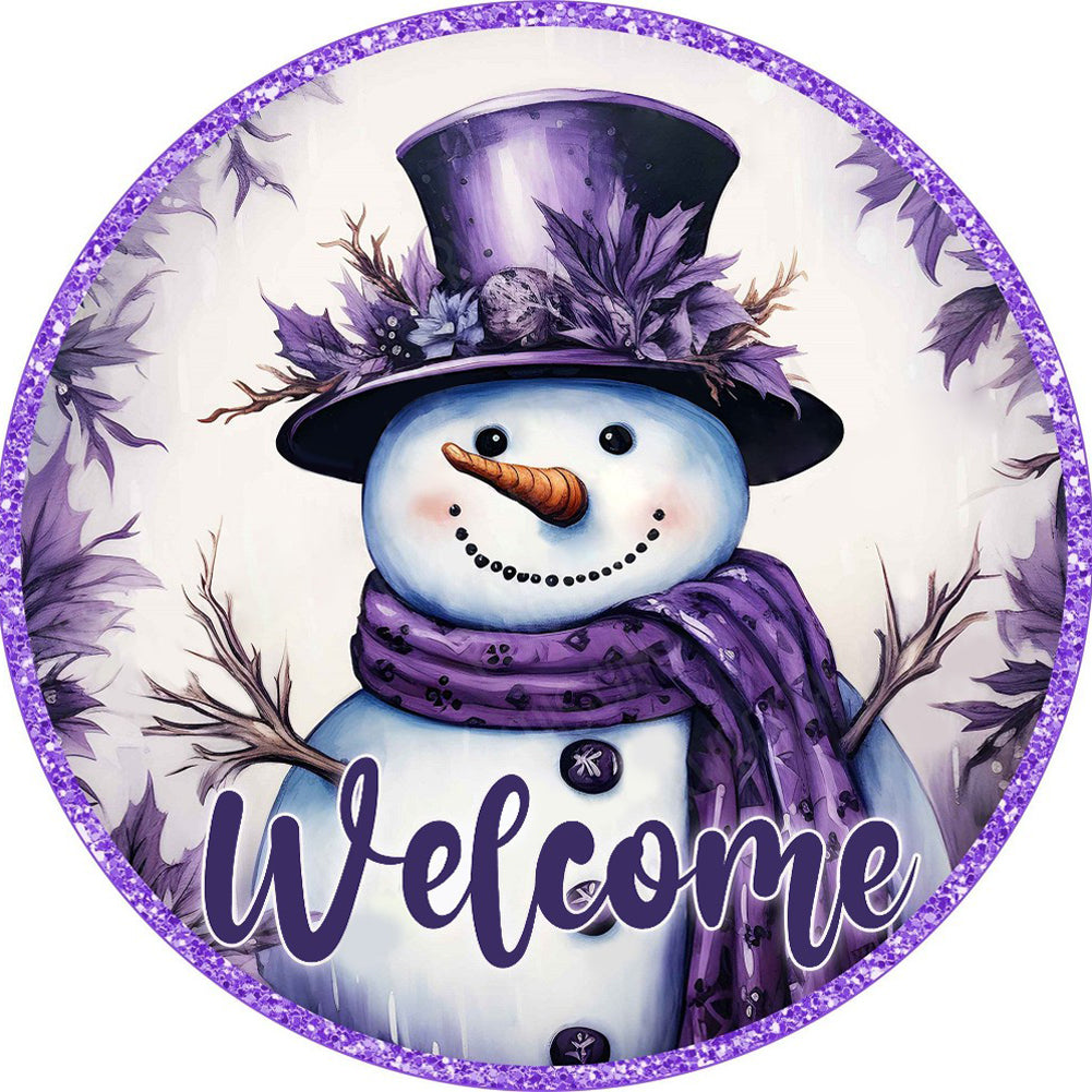 Diamond Painting - Full Round - snowman (30*30CM)