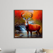 Load image into Gallery viewer, Diamond Painting - Full Round - creek elk (30*30CM)
