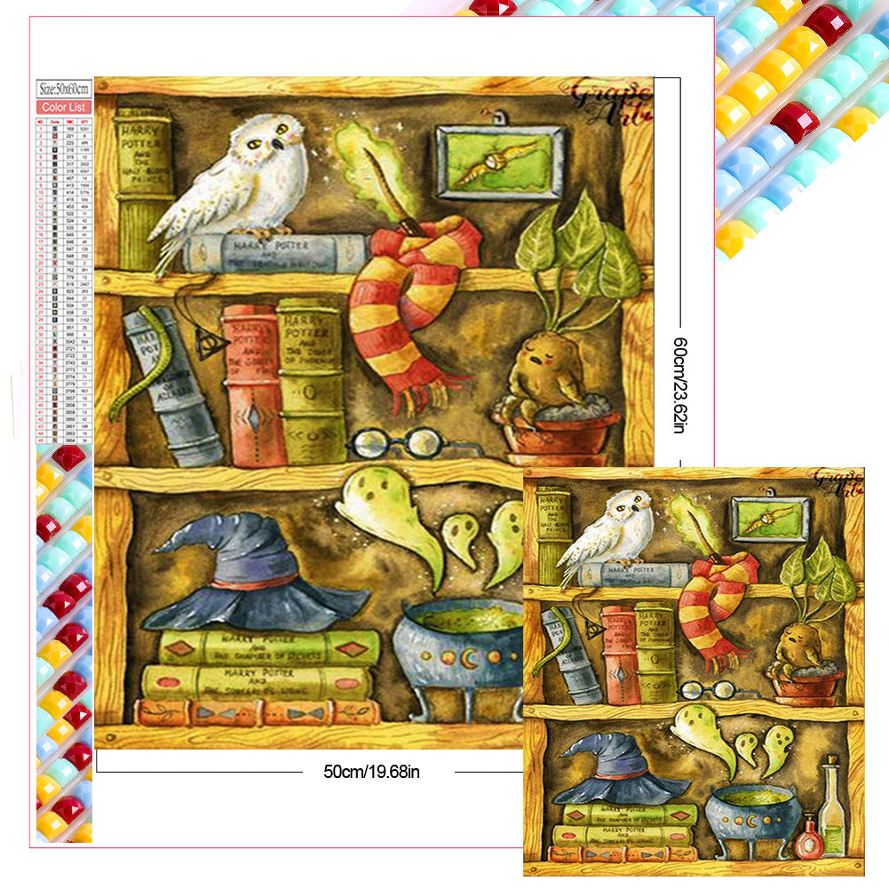 Diamond Painting - Full Square - Gryffindor's cabinet (50*60CM)