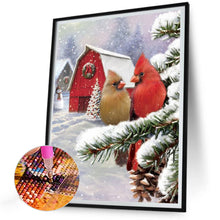 Load image into Gallery viewer, Diamond Painting - Full Round - Christmas cardinal (30*40CM)
