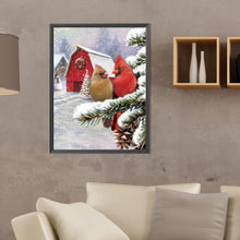 Load image into Gallery viewer, Diamond Painting - Full Round - Christmas cardinal (30*40CM)
