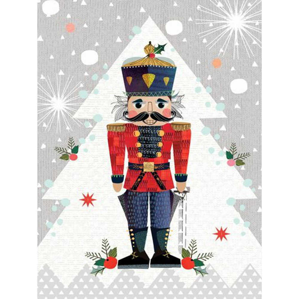 Diamond Painting - Full Round - Christmas Nutcracker (30*40CM)