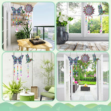 Load image into Gallery viewer, 3PCS Suncatcher Double Sided Diamond Painting Art Pendant (Datura Butterfly)
