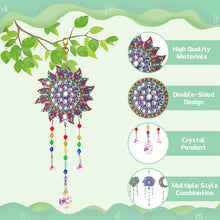Load image into Gallery viewer, 3PCS Suncatcher Double Sided Diamond Painting Art Pendant (Datura Butterfly)
