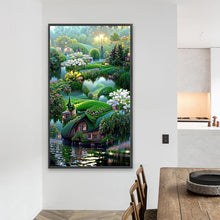 Load image into Gallery viewer, AB Diamond Painting - Full Round - Dream green space (40*70CM)
