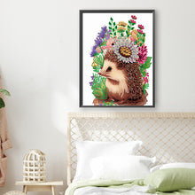 Load image into Gallery viewer, Diamond Painting - Partial Special Shaped - hedgehog (30*40CM)
