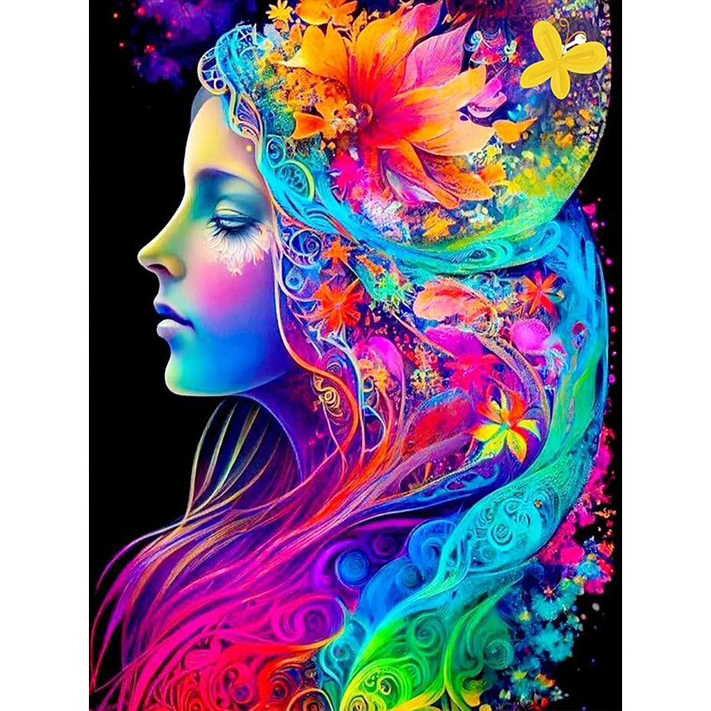 Diamond Painting - Full Round - daughter of nature (30*40CM)