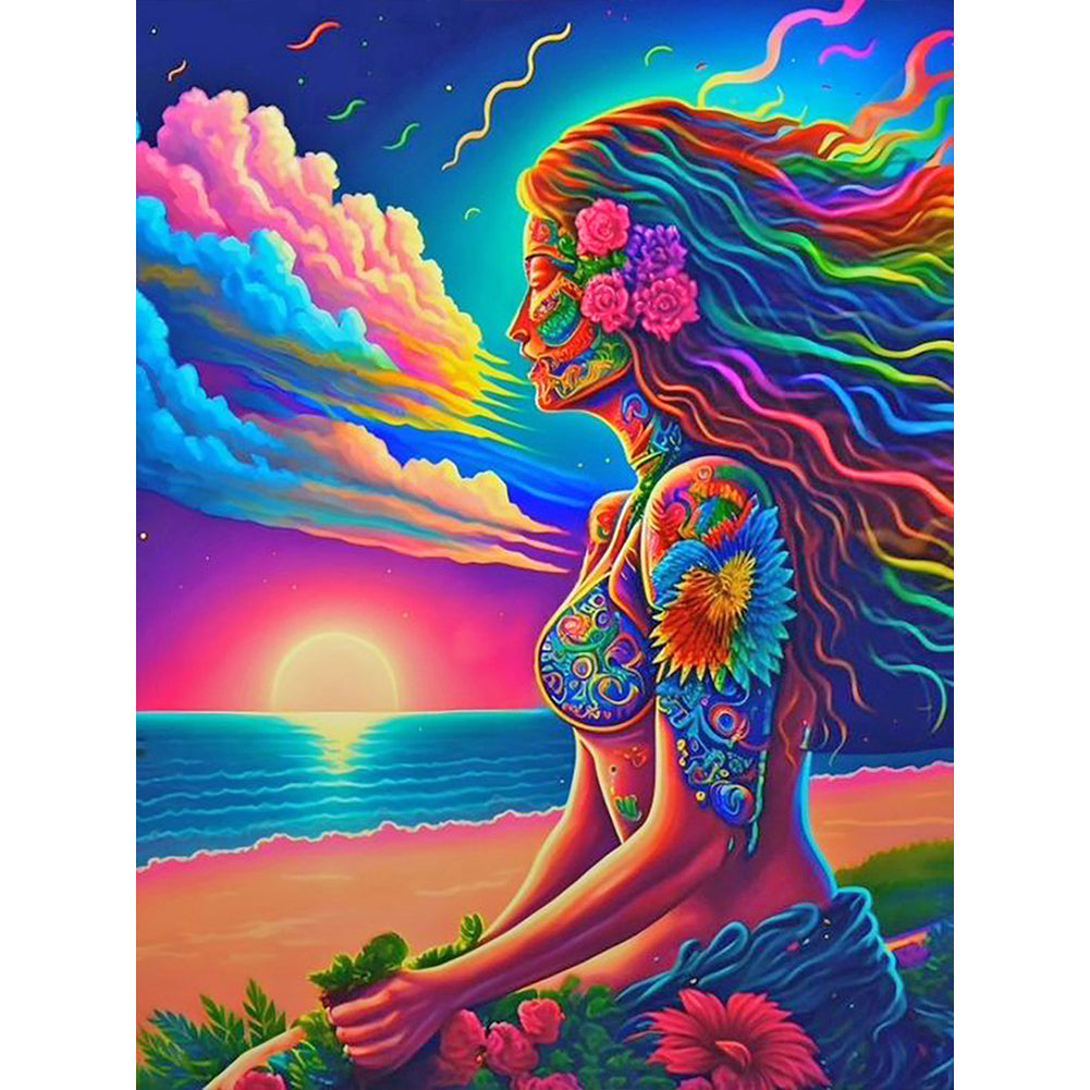 Diamond Painting - Full Round - daughter of nature (30*40CM)