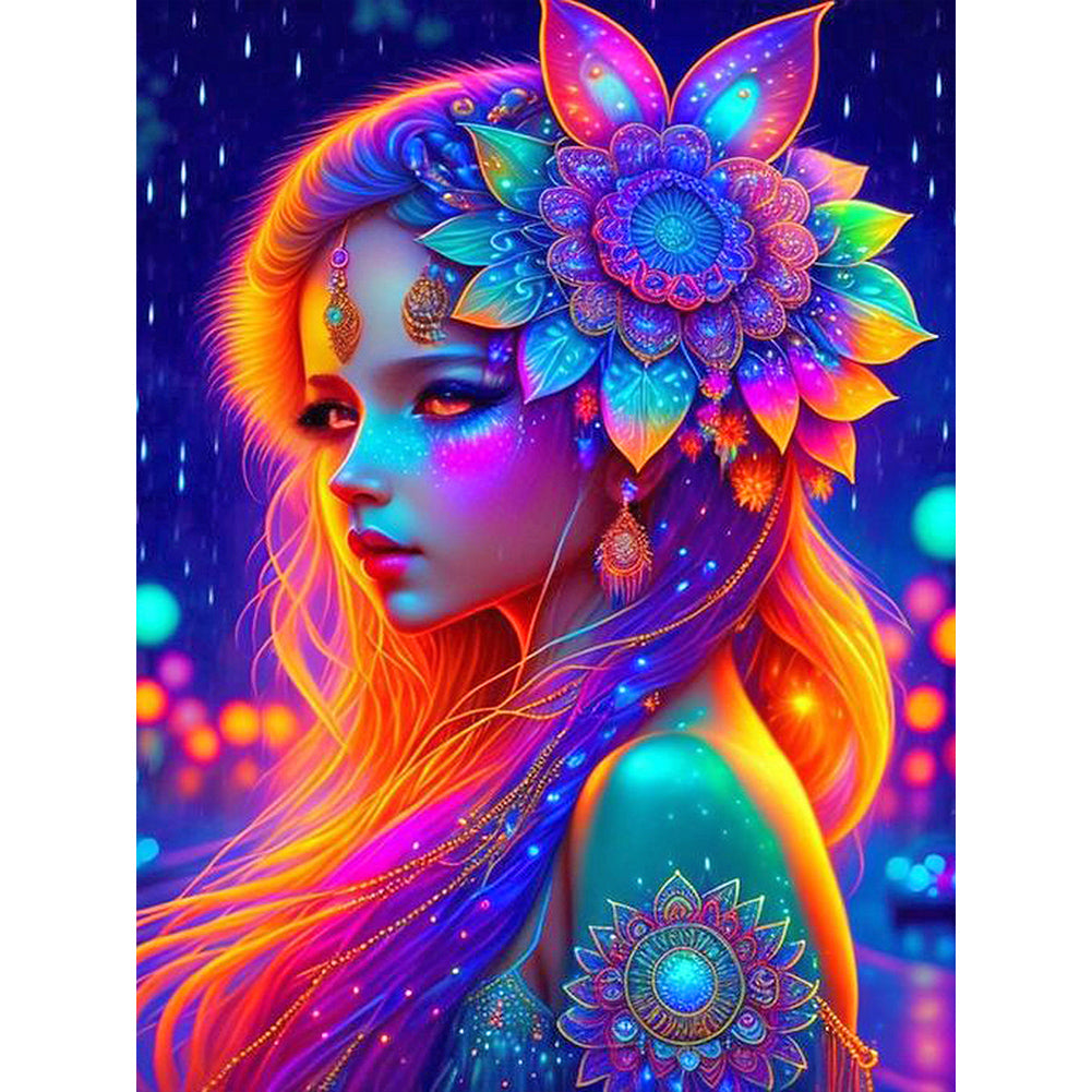 Diamond Painting - Full Round - daughter of nature (30*40CM)