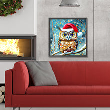 Load image into Gallery viewer, Diamond Painting - Full Round - Christmas Owl (30*30CM)
