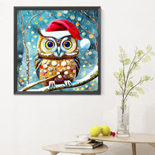 Load image into Gallery viewer, Diamond Painting - Full Round - Christmas Owl (30*30CM)
