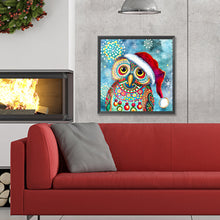 Load image into Gallery viewer, Diamond Painting - Full Round - Christmas Owl (30*30CM)
