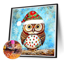Load image into Gallery viewer, Diamond Painting - Full Round - Christmas Owl (30*30CM)
