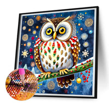 Load image into Gallery viewer, Diamond Painting - Full Round - Christmas Owl (30*30CM)
