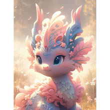 Load image into Gallery viewer, Diamond Painting - Full Round - Little dragon on the grassland (30*40CM)
