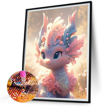 Load image into Gallery viewer, Diamond Painting - Full Round - Little dragon on the grassland (30*40CM)
