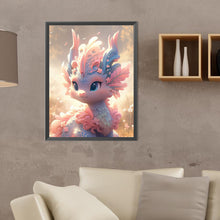 Load image into Gallery viewer, Diamond Painting - Full Round - Little dragon on the grassland (30*40CM)
