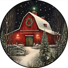 Load image into Gallery viewer, Diamond Painting - Full Round - Christmas snow red house (30*30CM)

