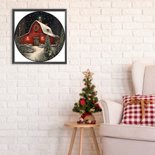 Load image into Gallery viewer, Diamond Painting - Full Round - Christmas snow red house (30*30CM)
