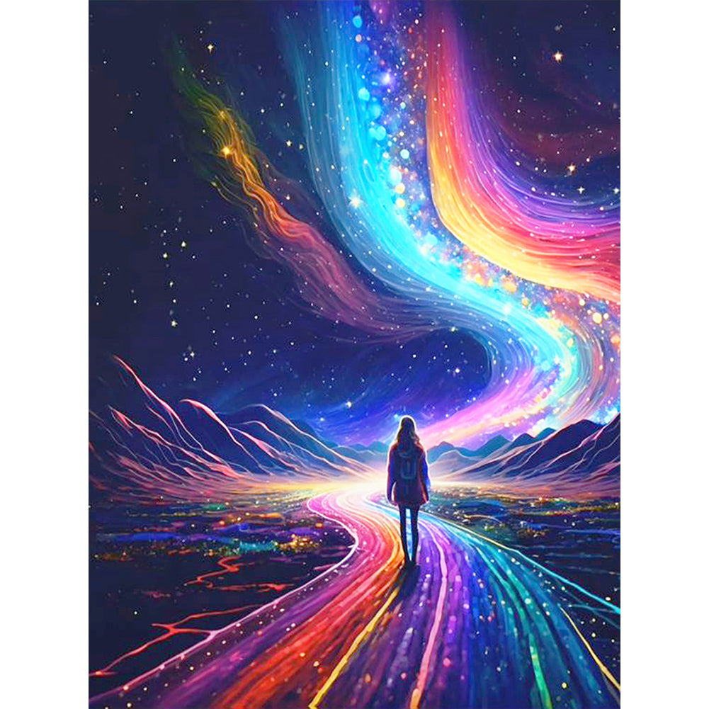 Diamond Painting - Full Round - rainbow road (30*40CM)