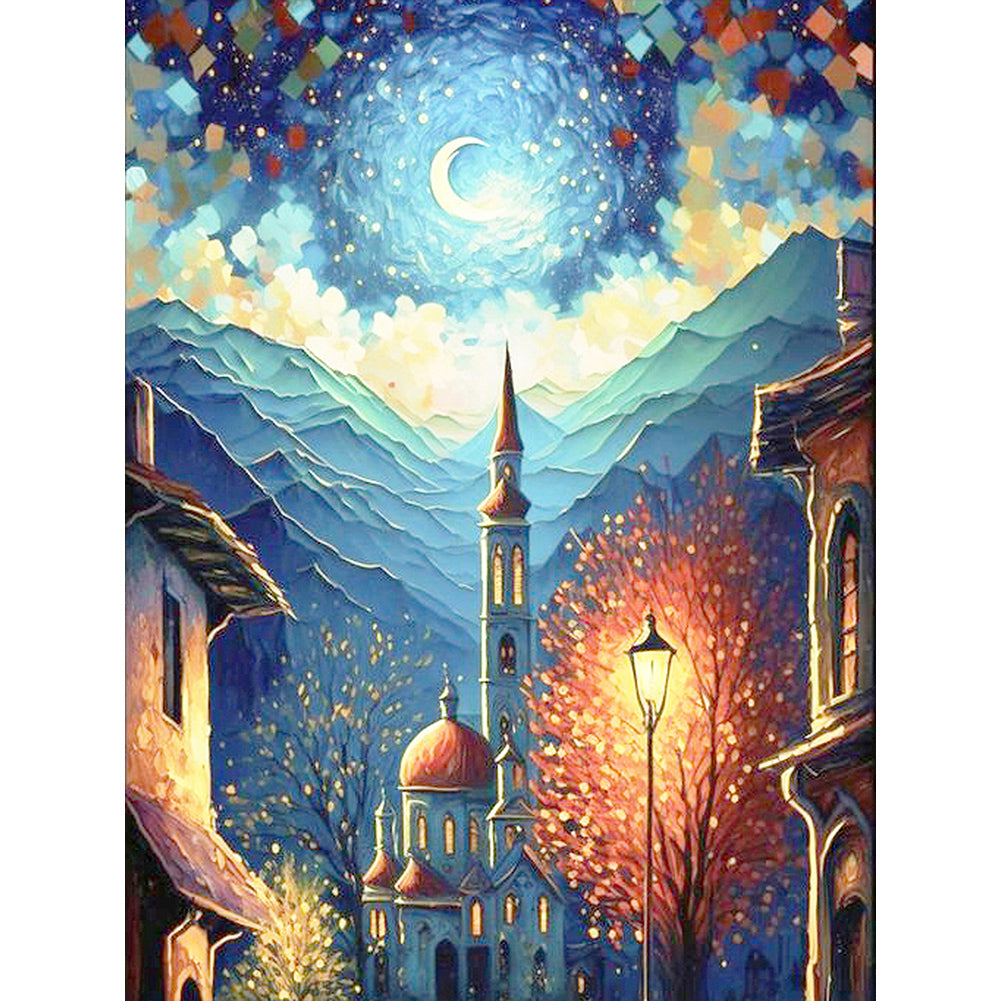 Diamond Painting - Full Round - Street night (30*40CM)