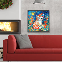 Load image into Gallery viewer, Diamond Painting - Full Round - Christmas kitten (30*30CM)
