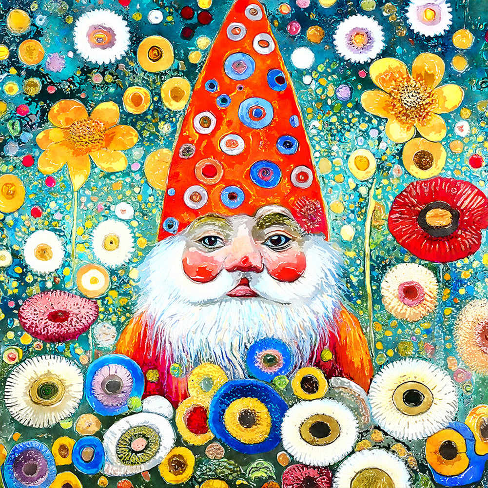 Diamond Painting - Full Round - Garden Gnome (30*30CM)