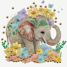 Load image into Gallery viewer, Diamond Painting - Partial Special Shaped - elephant (30*30CM)
