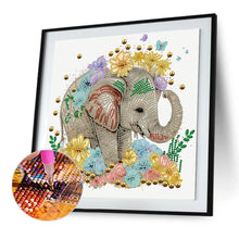 Load image into Gallery viewer, Diamond Painting - Partial Special Shaped - elephant (30*30CM)
