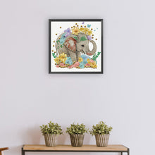 Load image into Gallery viewer, Diamond Painting - Partial Special Shaped - elephant (30*30CM)
