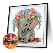 Load image into Gallery viewer, Diamond Painting - Partial Special Shaped - elephant (30*30CM)
