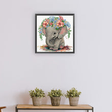 Load image into Gallery viewer, Diamond Painting - Partial Special Shaped - elephant (30*30CM)
