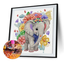 Load image into Gallery viewer, Diamond Painting - Partial Special Shaped - elephant (30*30CM)
