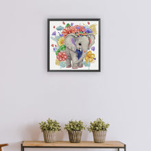 Load image into Gallery viewer, Diamond Painting - Partial Special Shaped - elephant (30*30CM)
