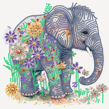 Load image into Gallery viewer, Diamond Painting - Partial Special Shaped - elephant (30*30CM)
